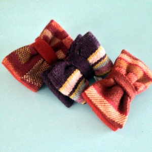 Limited edition dog wool bow ties