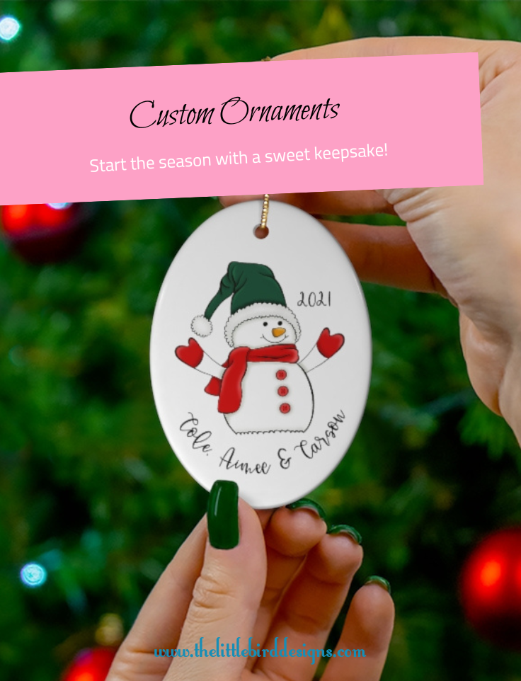 Custom Ornaments - The Little Bird Designs