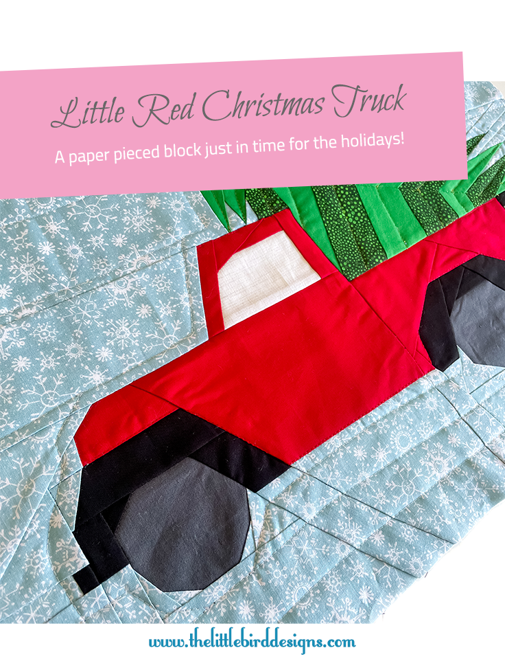 Little Red Christmas Truck Pattern - The Little Bird Designs