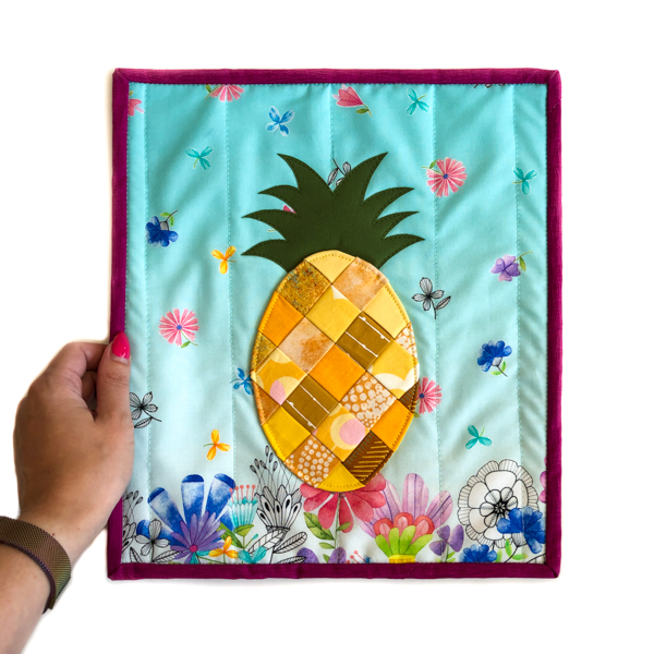 Little Woven Pineapple Mini Quilt - The Little Bird Designs - small